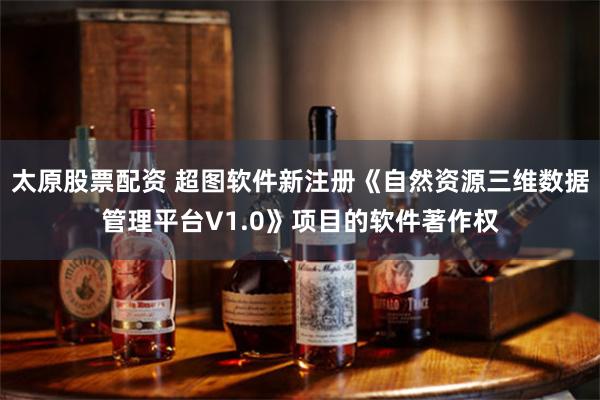 太原股票配资 超图软件新注册《自然资源三维数据管理平台V1.0》项目的软件著作权